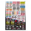 Factory Effex - Micro Sponsor Sticker Sheet -Plastics, Bike Parts Shop small stickers 1000x
